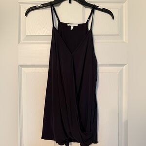 Maurices Black Asymmetrical Wrap Camisole